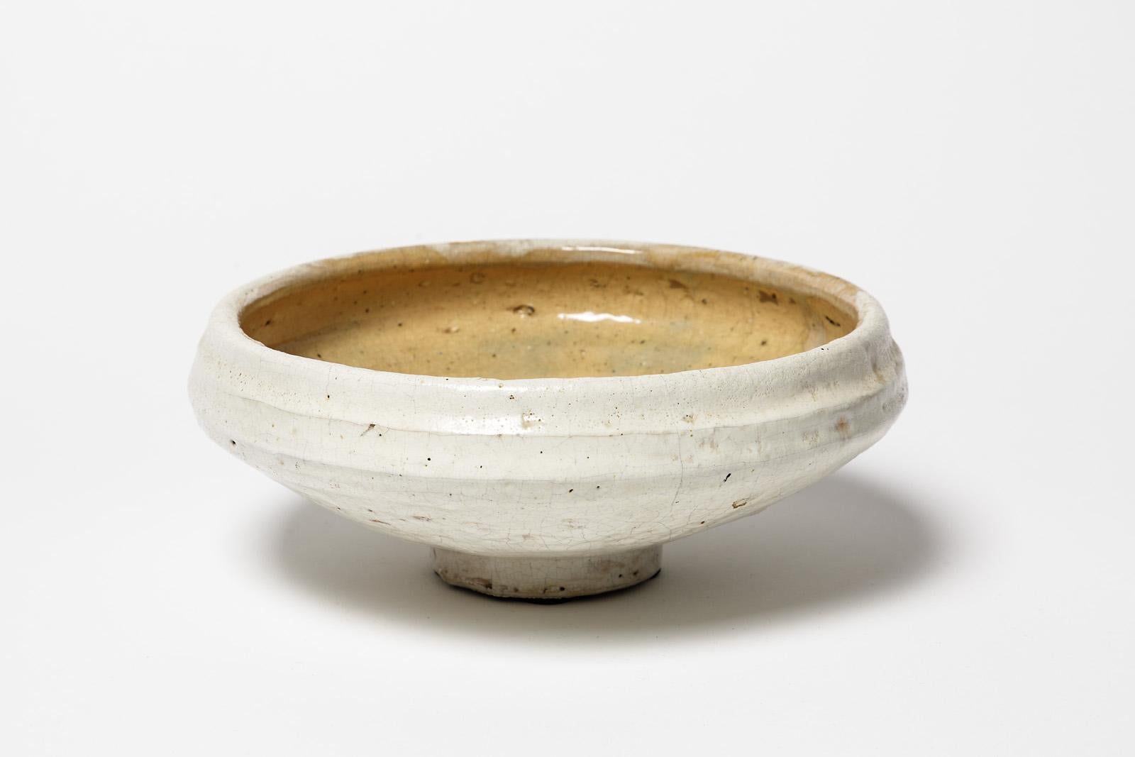 Beaux Arts Ceramic Bowl or Cup by Camille Virot, circa 1990-2000 For Sale
