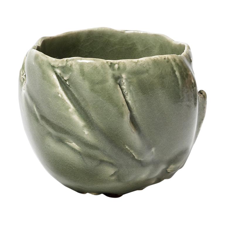 Ceramic Bowl with Celadon Glaze Decoration, by Jean-François Fouhilloux