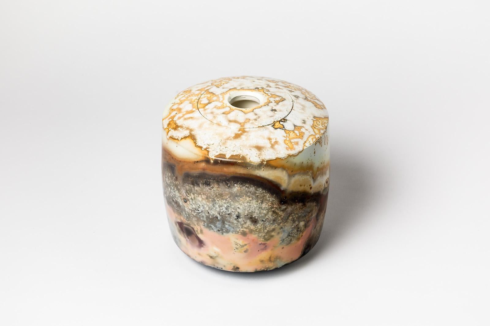Ceramic Box by Alistair Dahnieux, circa 2011 In Excellent Condition For Sale In Saint-Ouen, FR