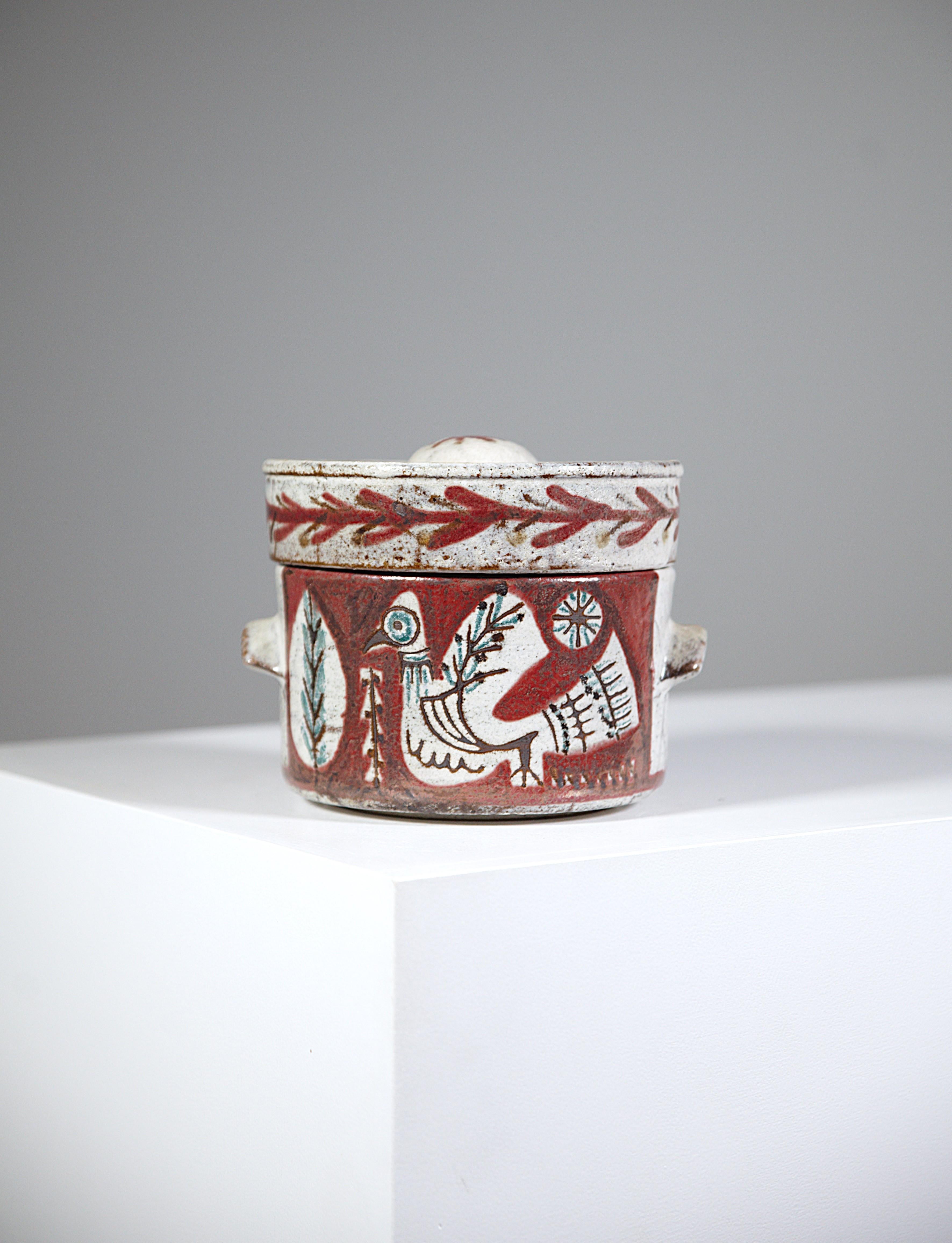 Caja de cerámica de Gustave Reynaud Vallauris, Francia, años sesenta.

Atelier 