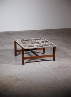 Keramik-Couchtisch von Les 2 Potiers, Frankreich, 1970er Jahre