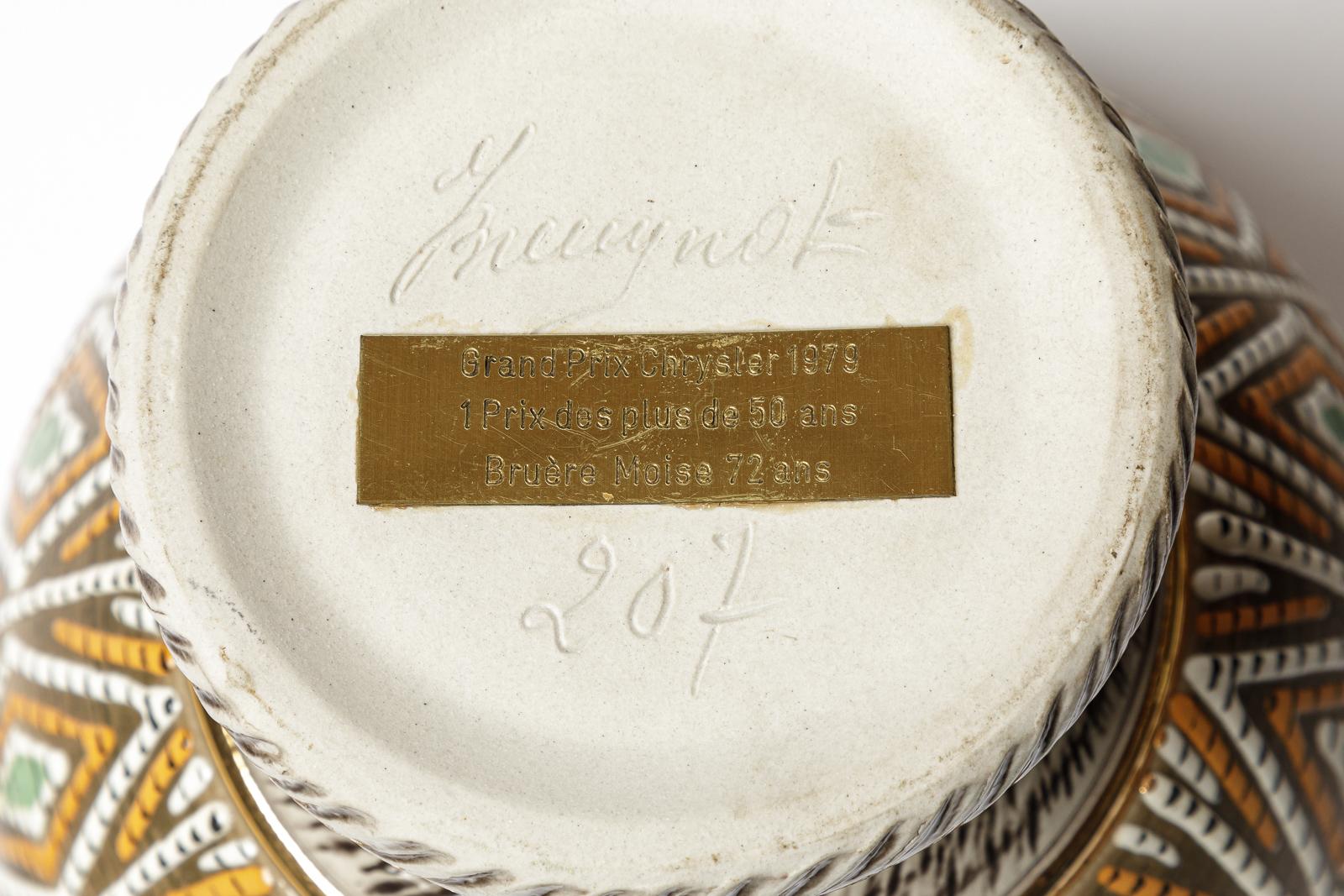 XX secolo Tazza in ceramica di Jacques Breugnot , circa 1970 in vendita
