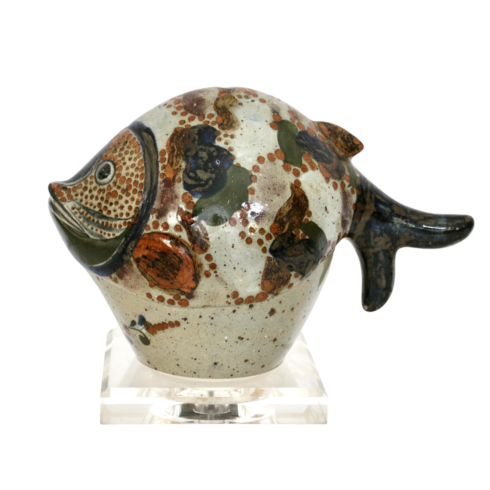 Messicano Un pesce in ceramica, Messico anni '70. in vendita