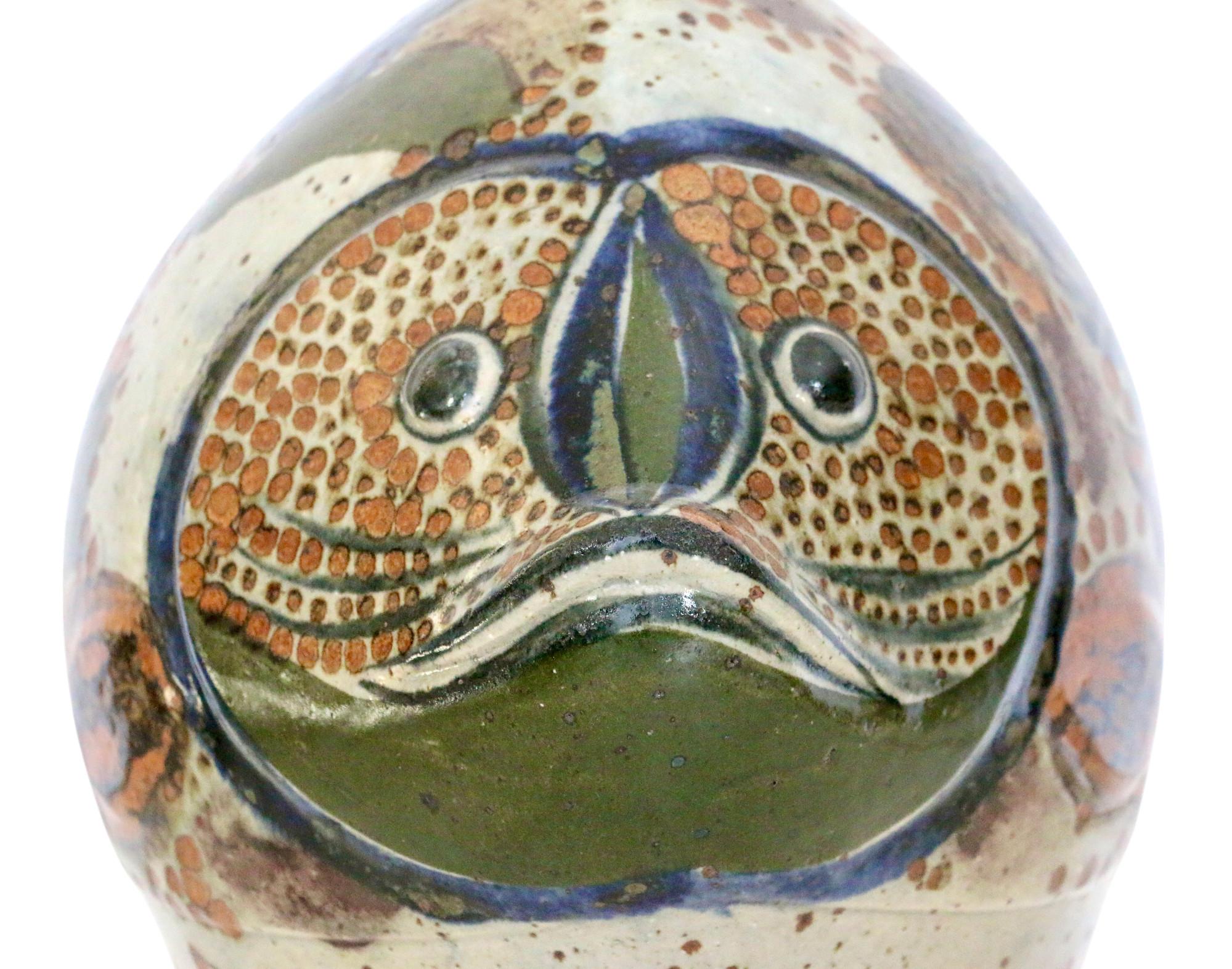 Fine XX secolo Un pesce in ceramica, Messico anni '70. in vendita