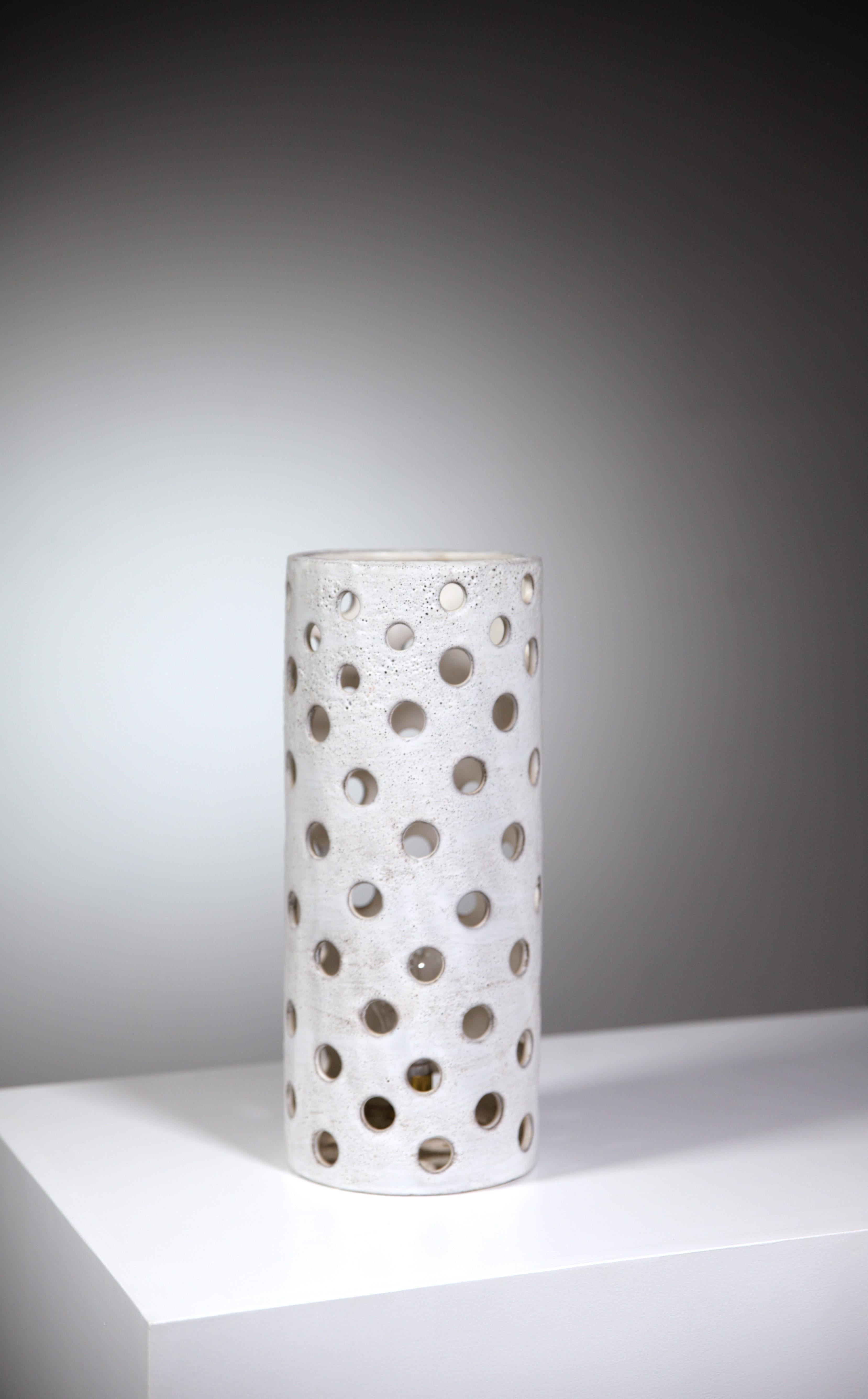 A Ceramic Lamp by Henri Cimal Vallauris France 1970s For Sale 5