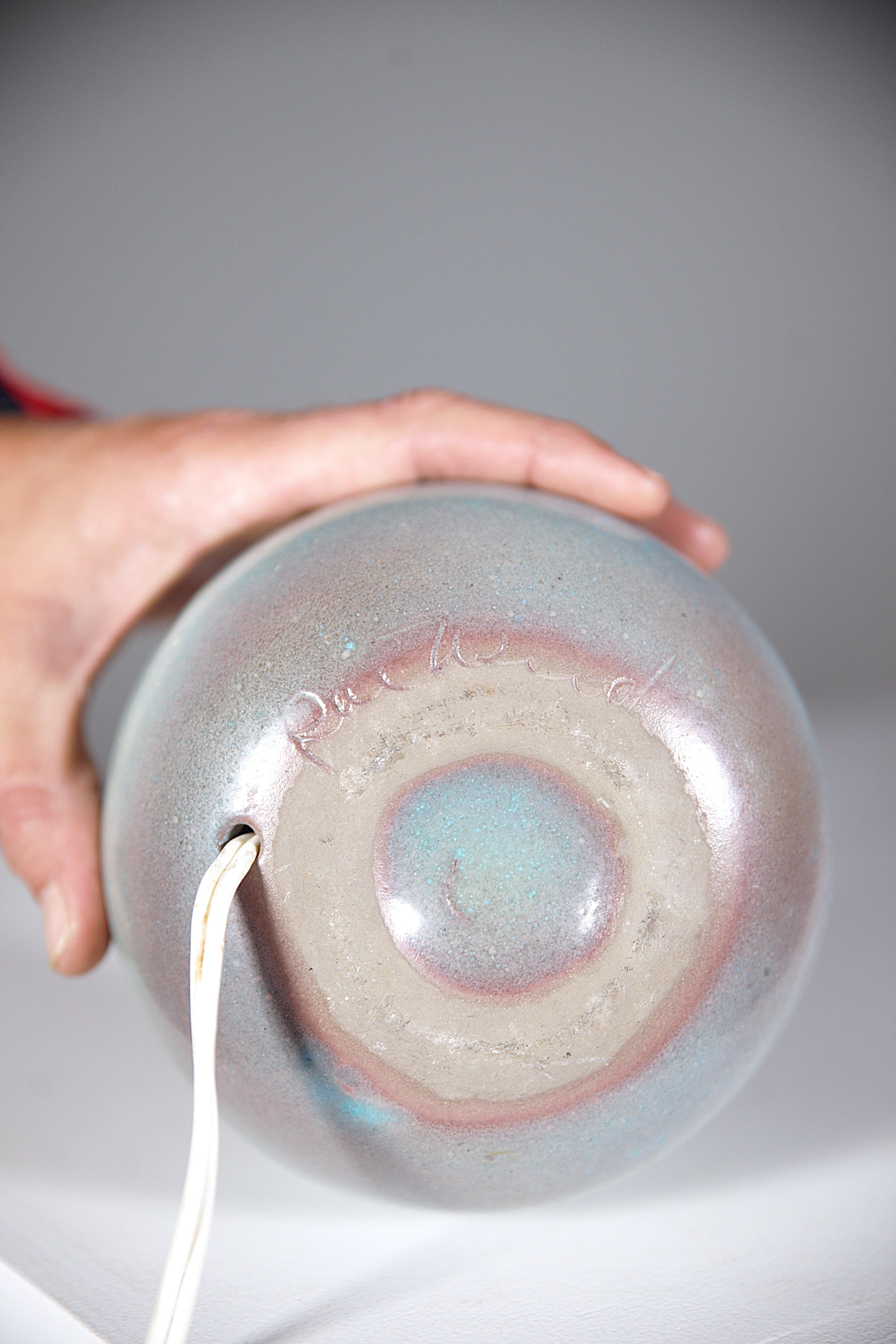 Eine Keramiklampe von Jacques & Dani Ruelland Frankreich 1970er Jahre (Ende des 20. Jahrhunderts) im Angebot