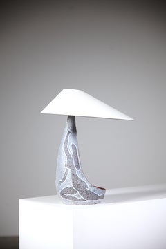 A Ceramic Lamp by Les Potiers D'Accolay France 1970s