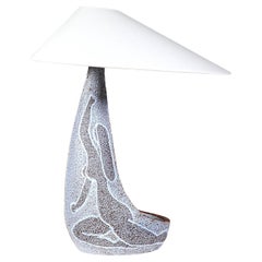 A Ceramic Lamp by Les Potiers D'Accolay France 1970s