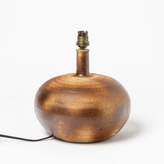 Lampada in ceramica di Pierre Digan, a La Borne, circa 1970