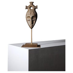 A Ceramic Mask by Marino Le Vaucour Vallauris France 1960s
