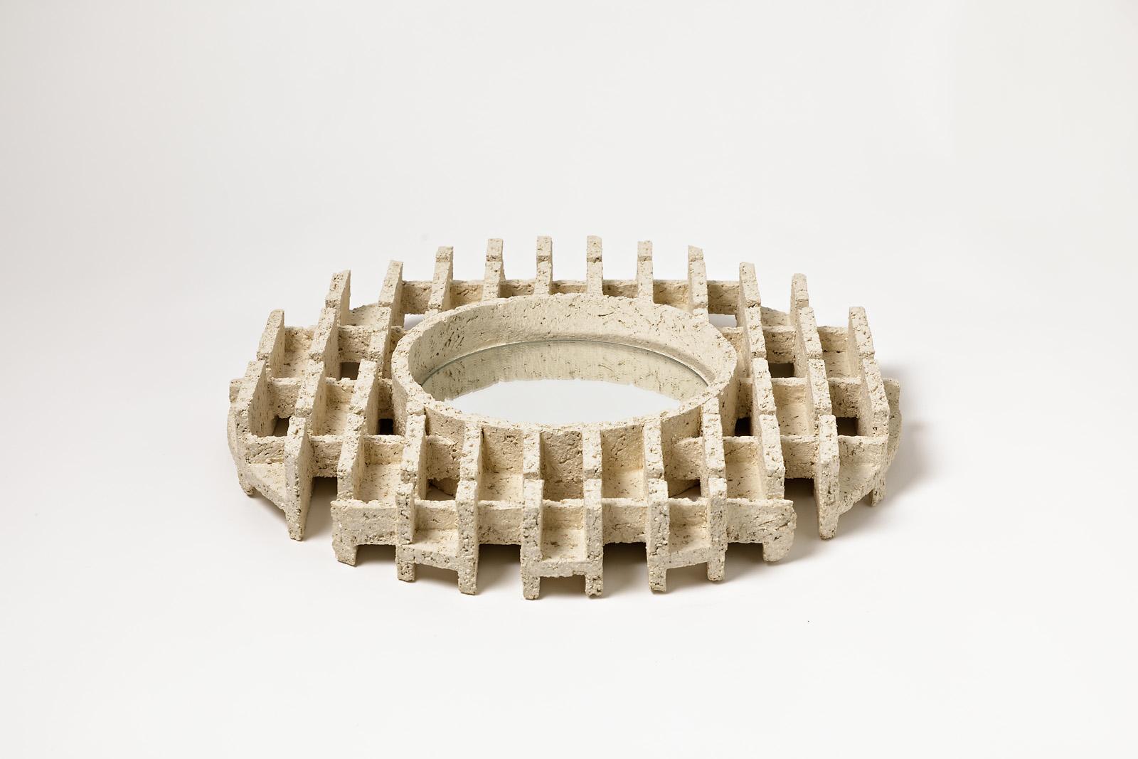 Keramik-Spiegel von Denis Castaing:: 2019 (Beaux Arts) im Angebot
