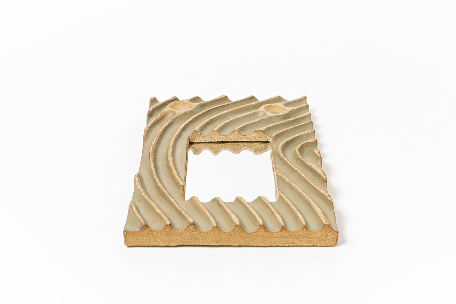 Beaux Arts Ceramic Mirror by Hervé Taquet, 2019