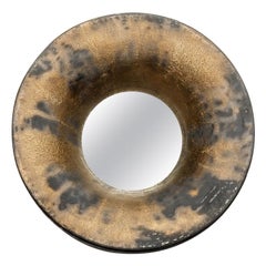 A ceramic mirror by Mia Jensen, signed, unique piece, circa 2019.