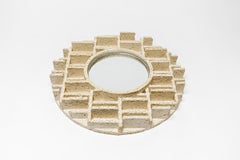 Ceramic Mirror Entitled "Oculus" by Denis Castaing, 2019