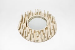 Ceramic Mirror Entitled "Oculus" by Denis Castaing, 2019