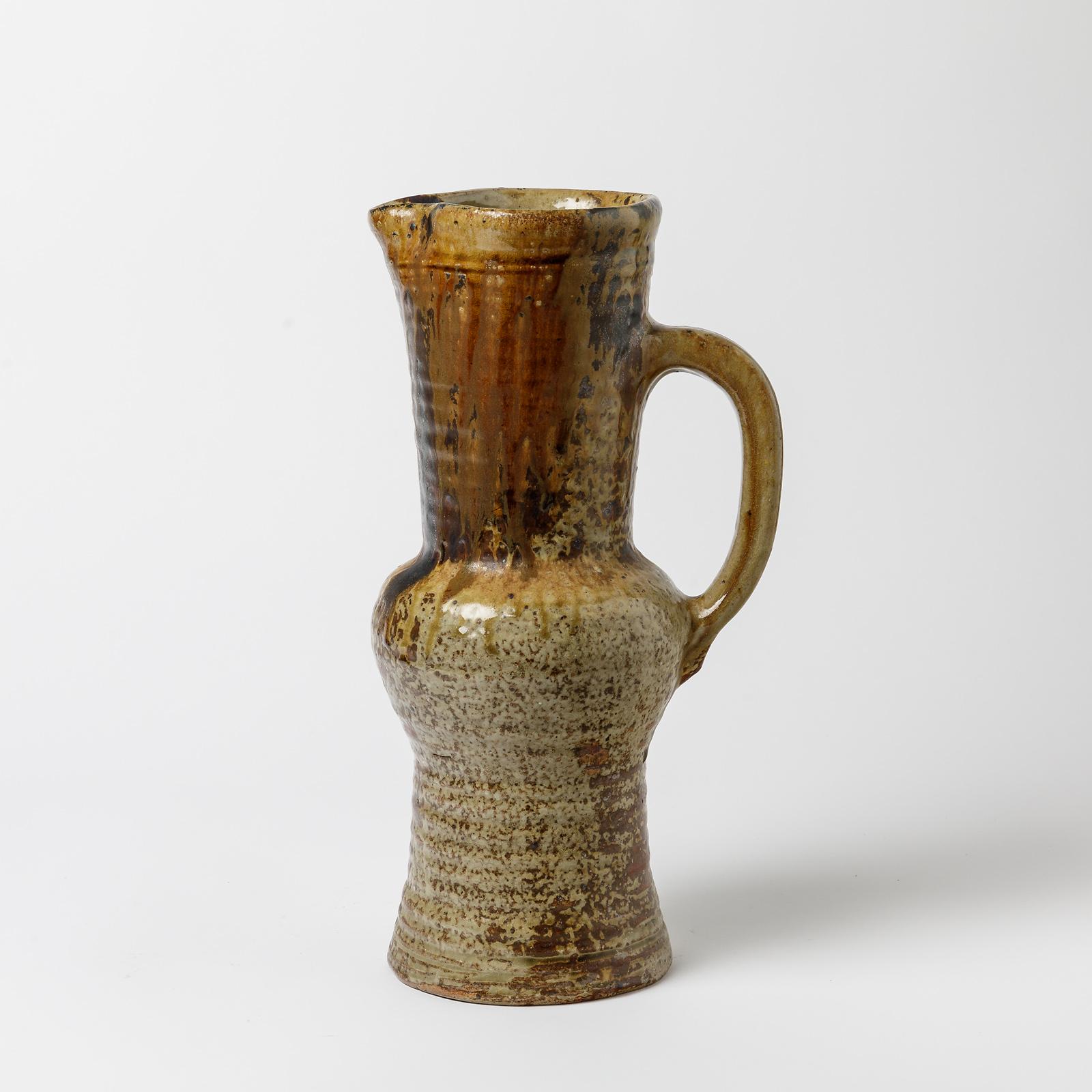 Pitchet in ceramica, di Alexandre Foucher, 1960 circa, La Borne In condizioni ottime in vendita a Saint-Ouen, FR
