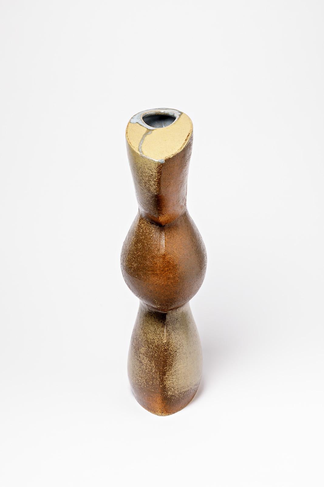 Ceramic Sculptural Vase Attributed to Martin Hammond to La Borne, circa 1970 1