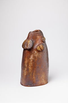 Ceramic Sculptural Vase to La Borne, Signed at the Base, circa 1970