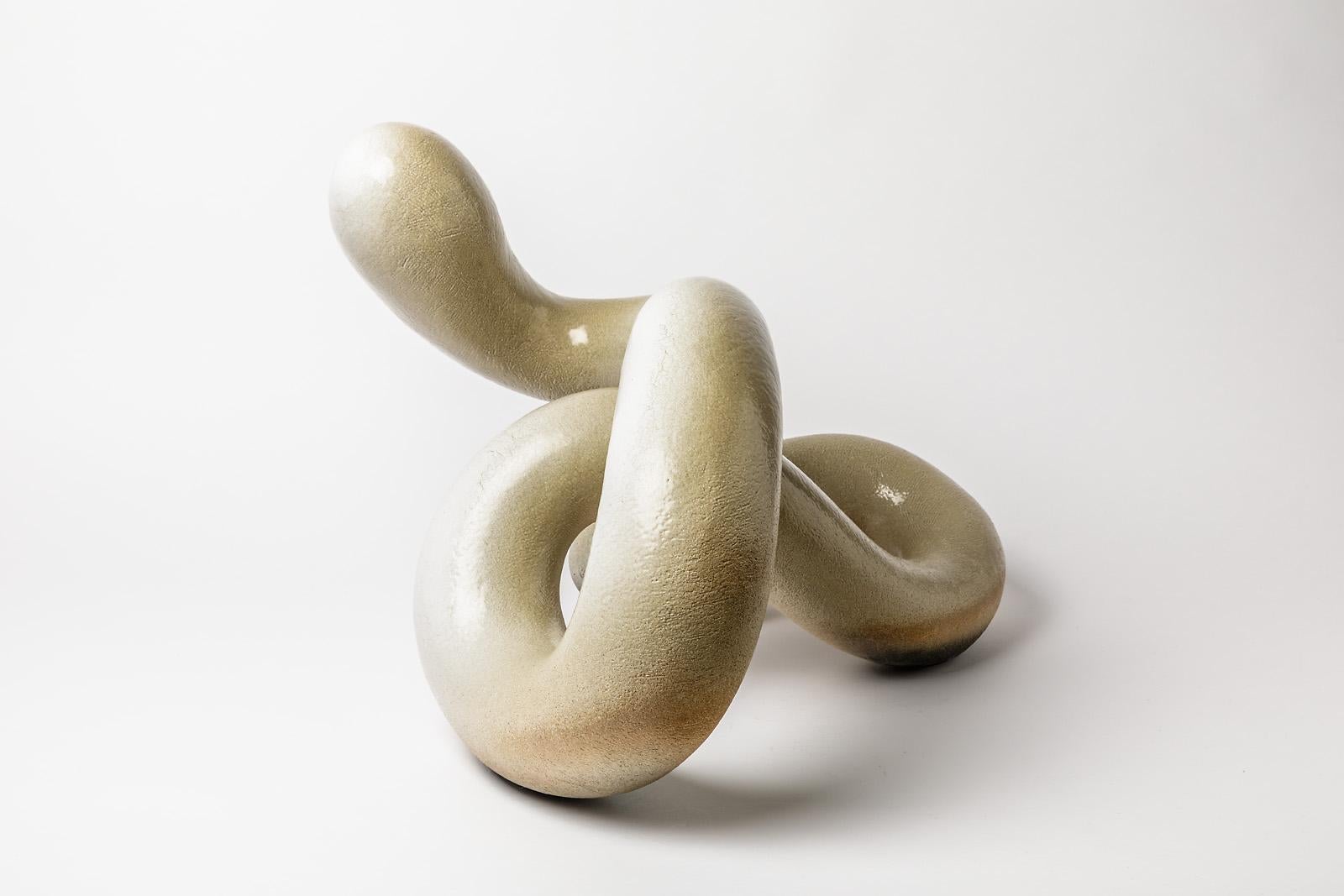 French Ceramic Sculpture by Alistair Danhieux, circa 2010 For Sale