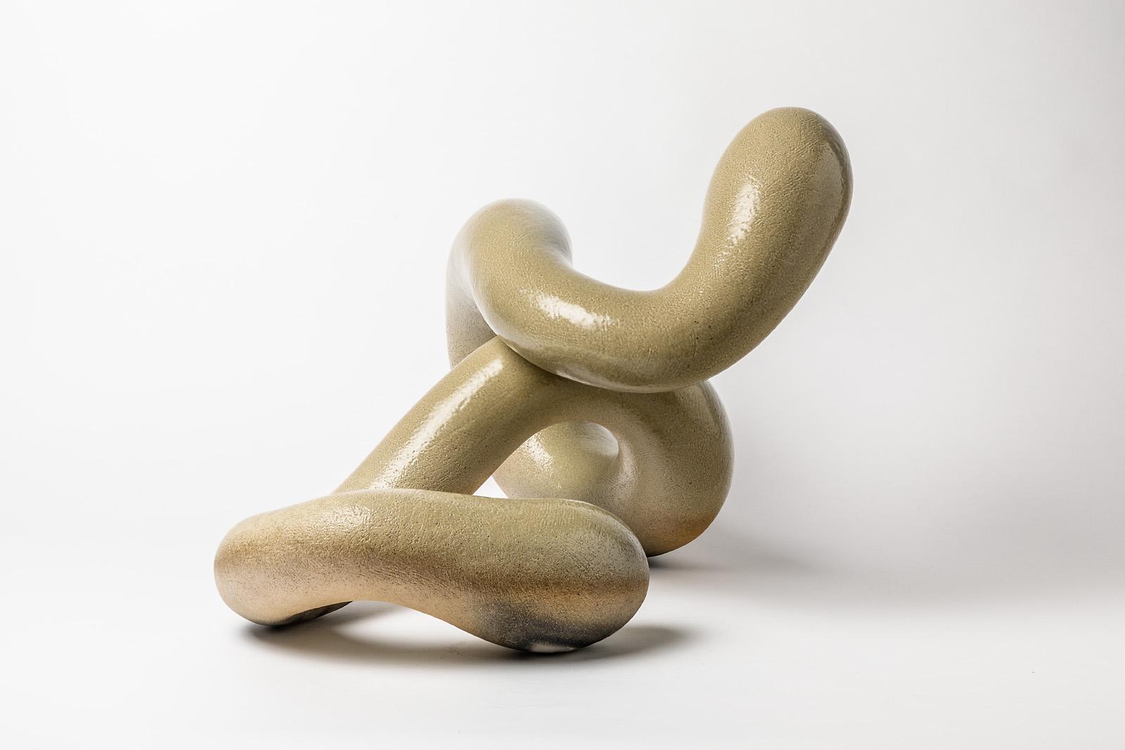 Contemporary Ceramic Sculpture by Alistair Danhieux, circa 2010 For Sale