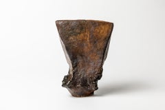 Scultura in ceramica di Gérard Brossard, a La Borne, circa 2000