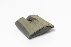 Sculpture en céramique verte du XXe siècle circa 1970 signé