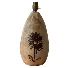 A ceramic signed table lamp