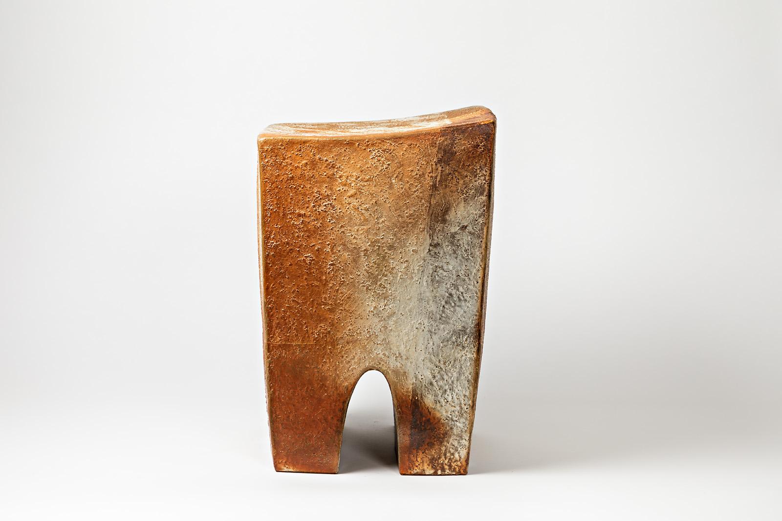 French Ceramic Stool by Martin Goerg, circa 2018 For Sale