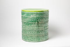 Sgabello o tavolo in ceramica di Sophy Mac Keith con decorazione in Greene & Greene, 2022