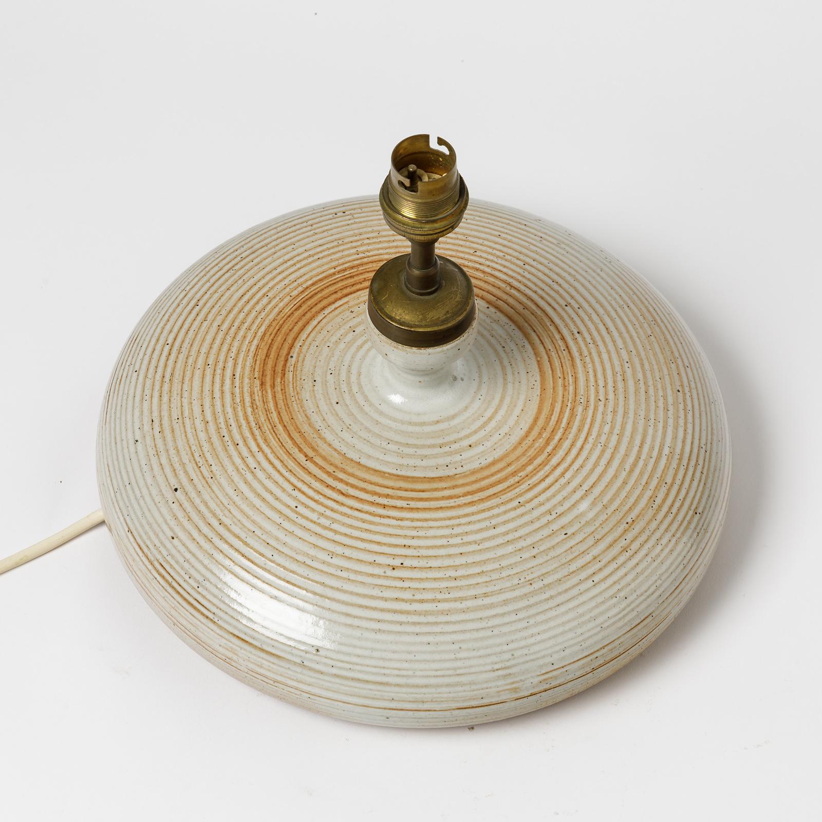 20th Century Ceramic Table Lamp Attributed to La Borne Potters, circa 1960-1970