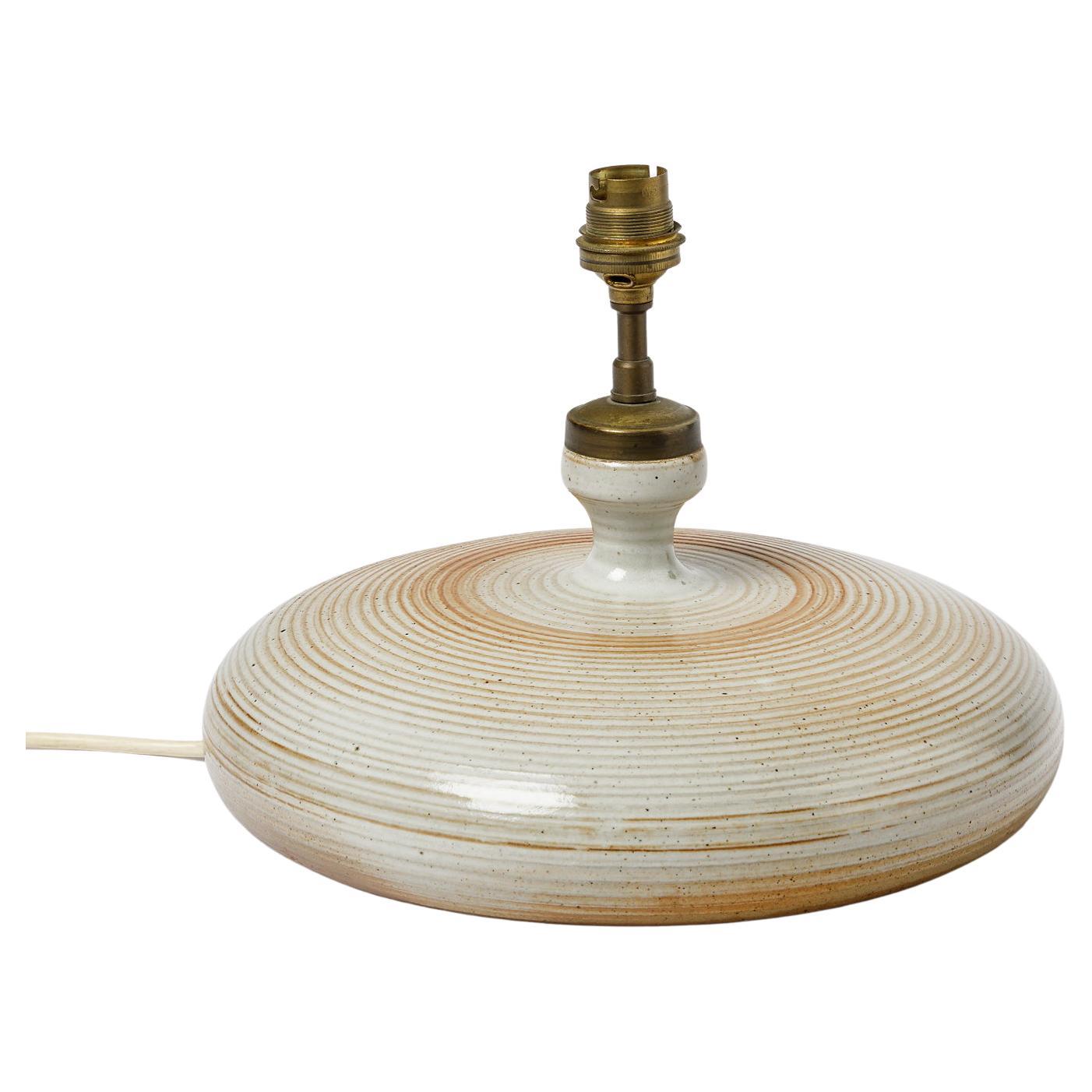 Ceramic Table Lamp Attributed to La Borne Potters, circa 1960-1970