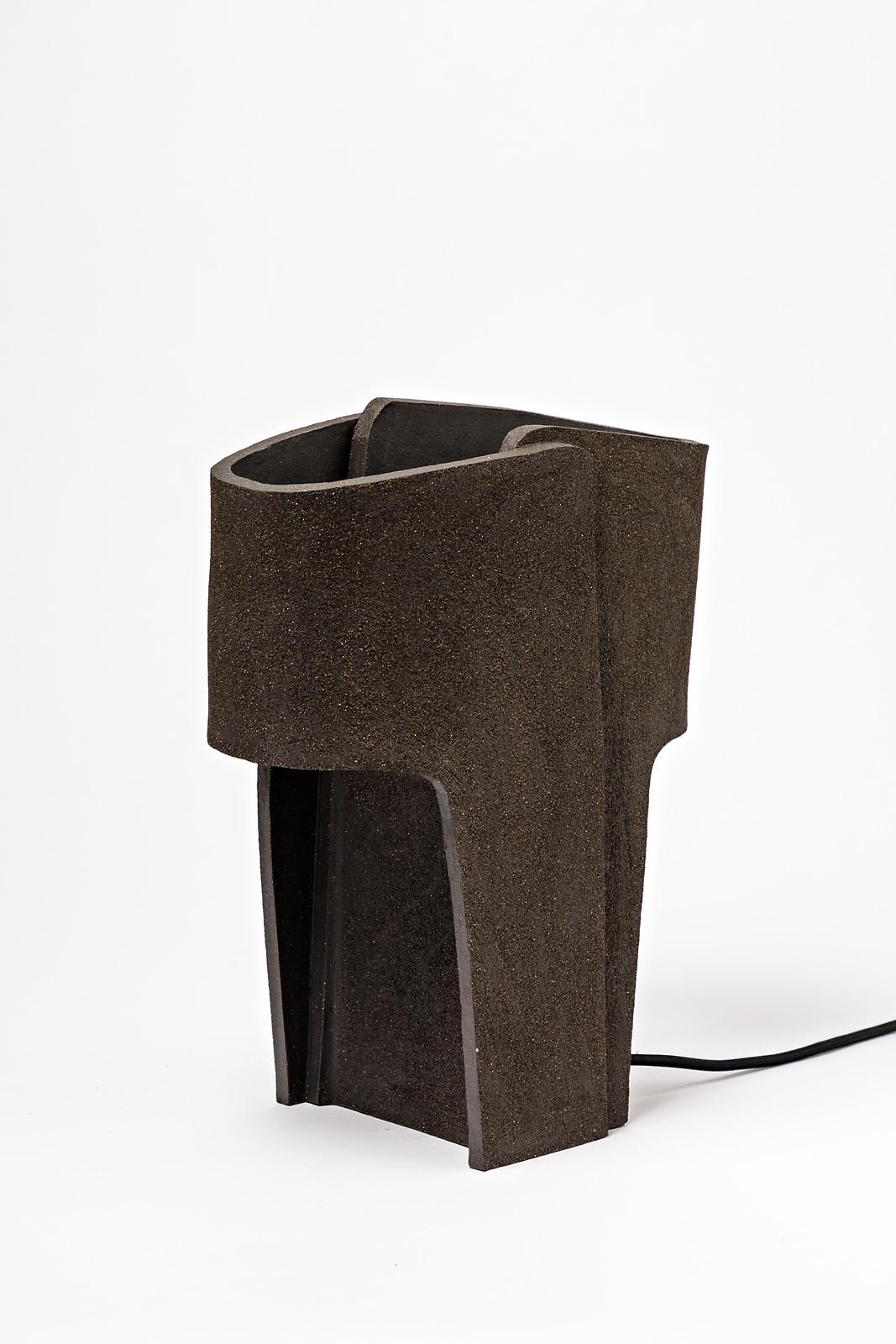 Contemporary Ceramic Table Lamp by Denis Castaing, 2020 For Sale