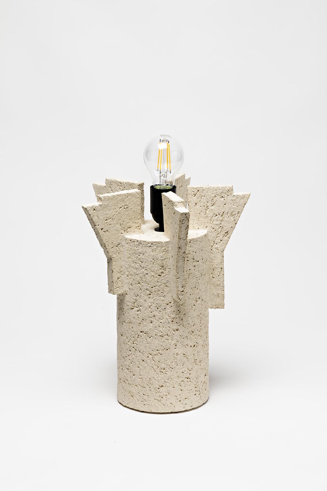 Céramique Lampe de table en céramique de Denis Castaing avec décor en glacis brun:: 2019 en vente