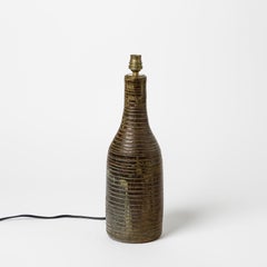 Ceramic Table Lamp by the Potters of La Borne, circa 1960-1970