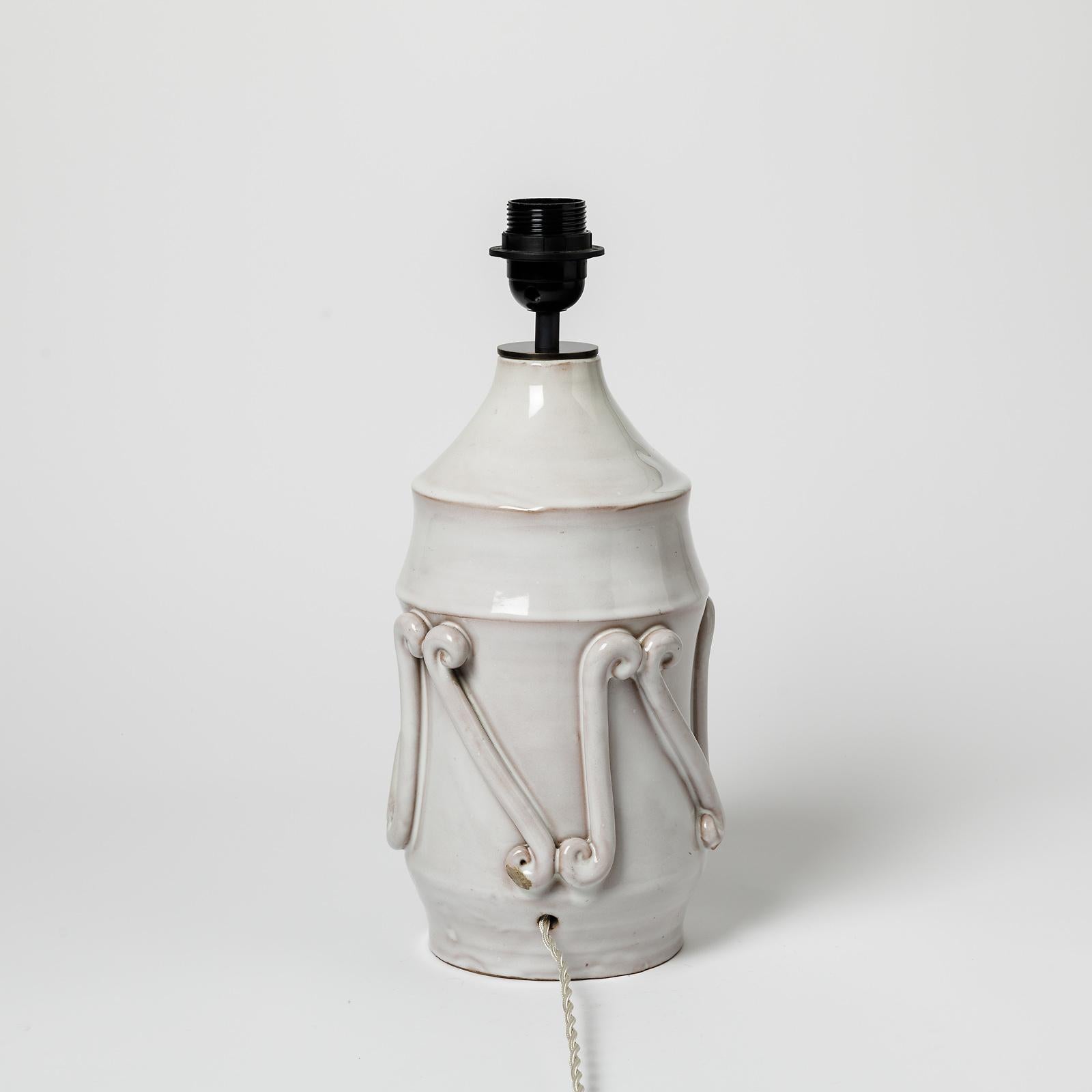 Ceramic Table Lamp by Tim Orr, circa 1970-1980 In Excellent Condition In Saint-Ouen, FR
