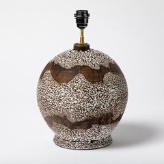 Ceramic Table Lamp in the Style of Jean Besnard, circa 1930