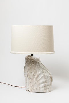 Lampe de table en céramique à glaçure blanche par Hervé Rousseau, 2022 / REF 5