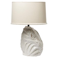 Ceramic Table Lamp with White Glaze by Hervé Rousseau, 2022 / REF 7