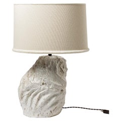 Ceramic Table Lamp with White Glaze by Hervé Rousseau, 2022 / REF 9