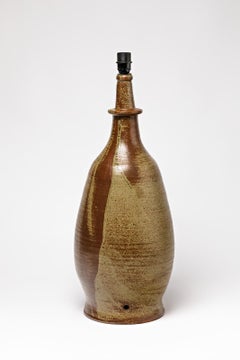 Ceramic Table Lampe Attributed to La Borne Potters, circa 1970