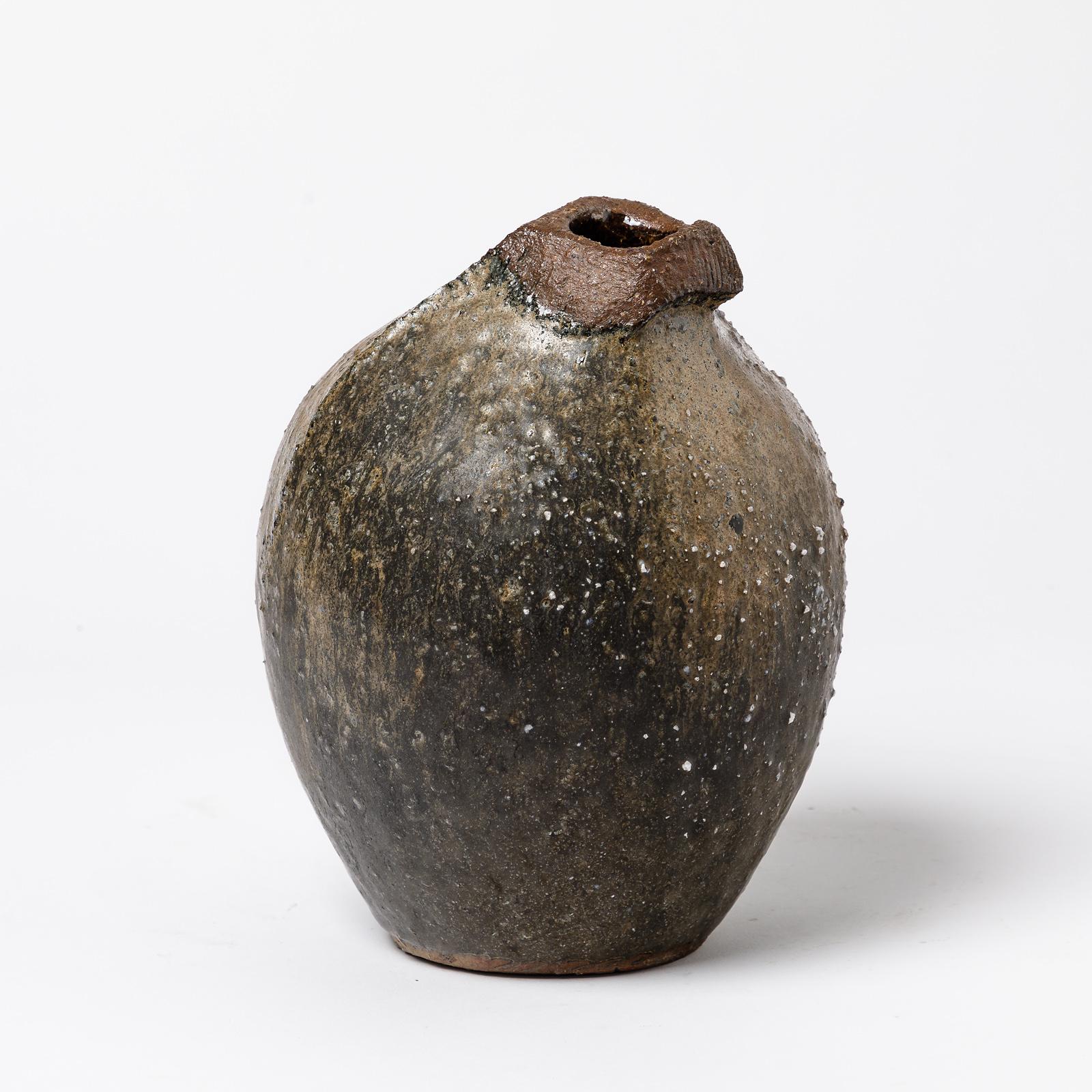 Ceramic Vase by Annie Maume, to Sancerre, circa 1980-1990 For Sale 3