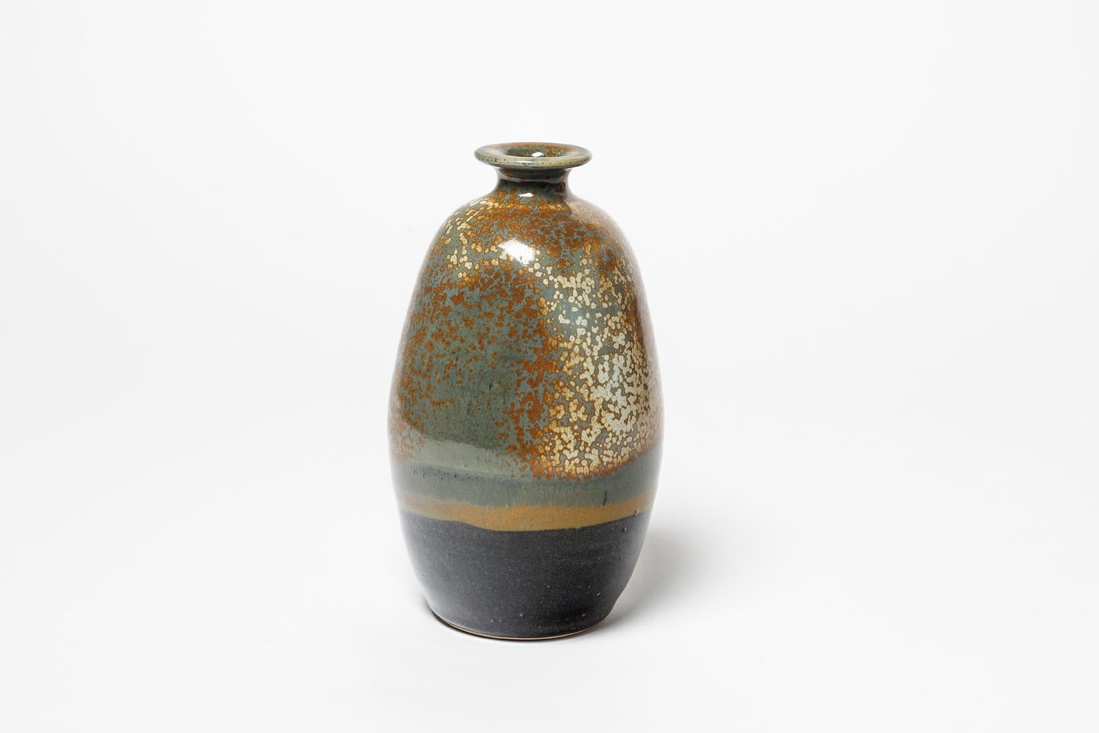 Beaux Arts Ceramic Vase by Daniel De Montmollin, circa 1980-1990 For Sale