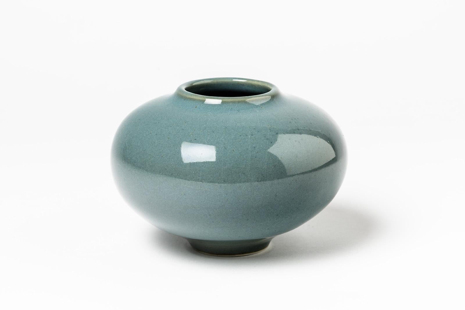 French Ceramic Vase by Daniel De Montmollin, Signed under the Base