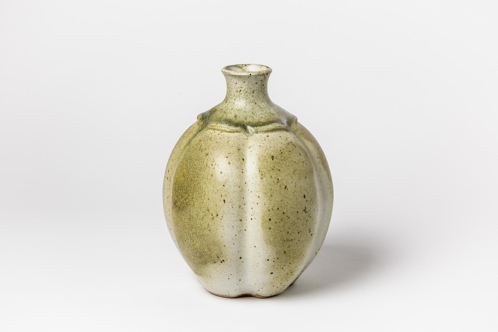 French Ceramic Vase by François Eve, circa 1980-1990 For Sale