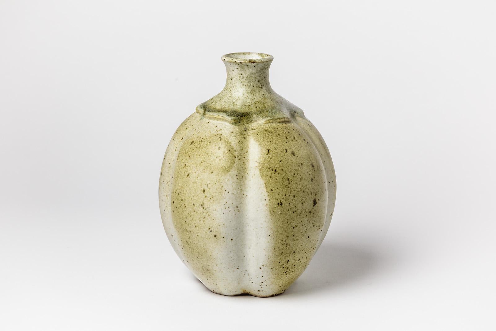 French Ceramic Vase by François Eve, circa 1980-1990 For Sale