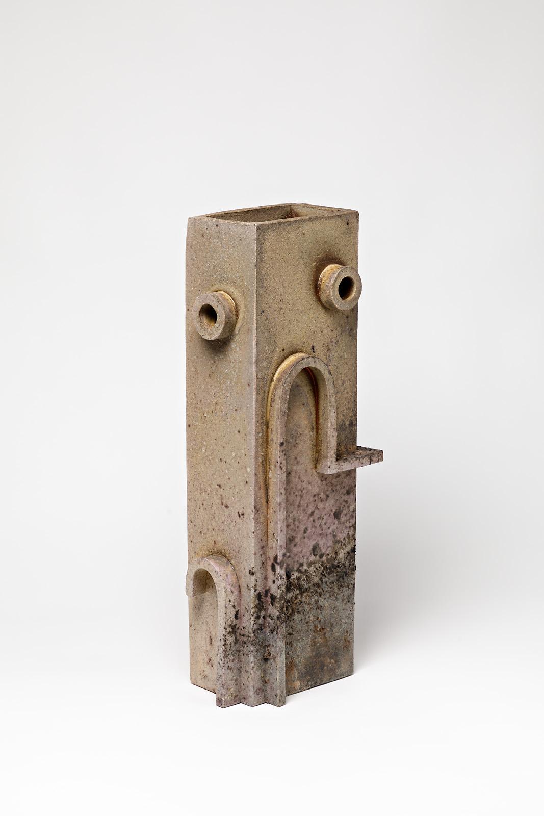 Un vaso di ceramica di Charles-Henri Guieba.
Cottura del legno.
Perfette condizioni originali.
Firmato sotto la base,
circa 1980-1990.
Pezzo unico.