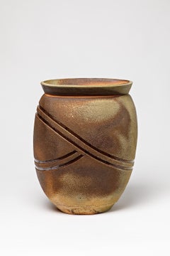 Keramikvase von Guieba:: signiert:: 1980-1990