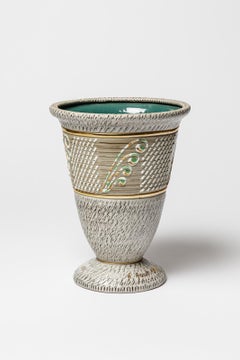 Vase en céramique de Jacques Breugnot , vers 1970