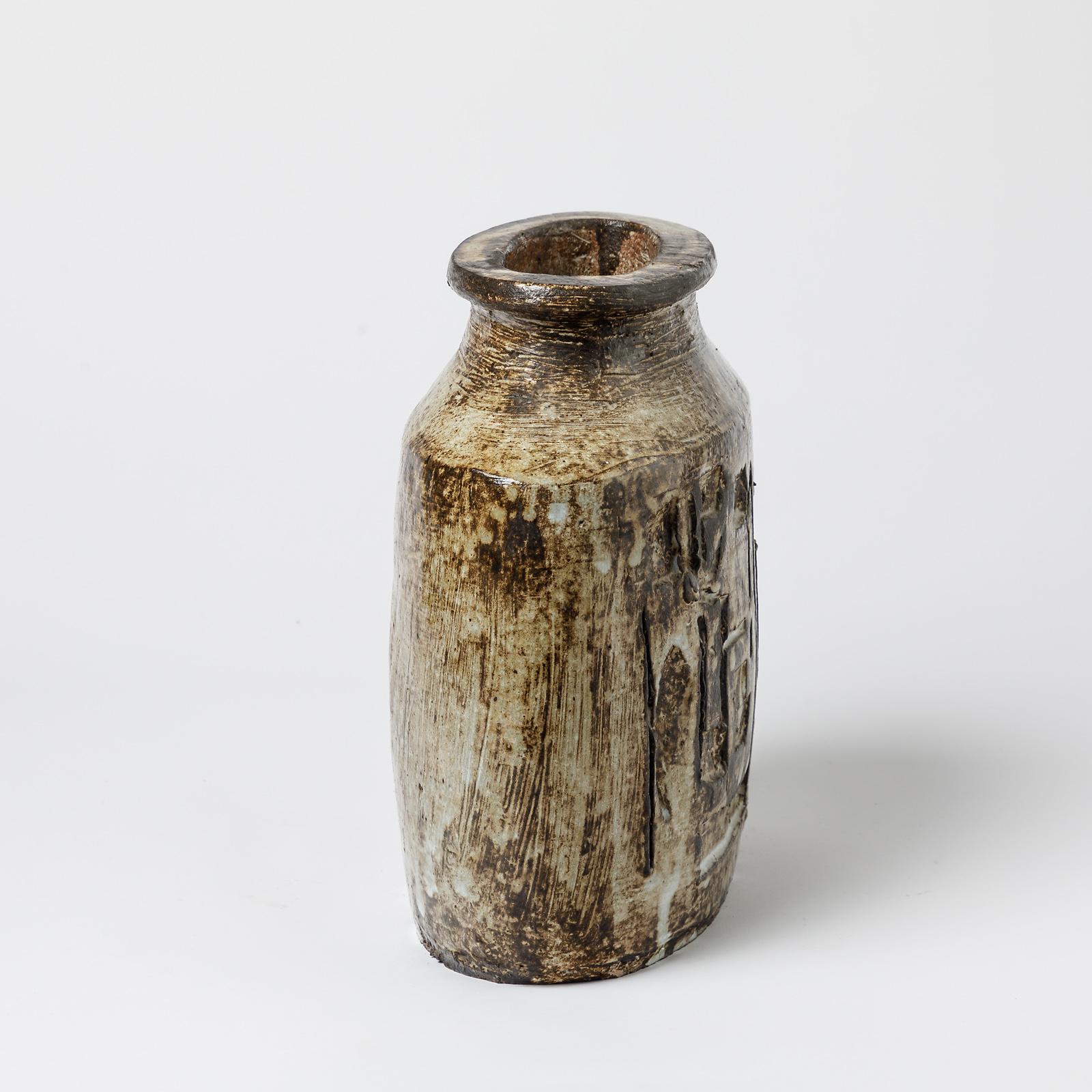 Ceramic Vase by Jacques Pouchain and L' Atelier Dieulefit In Excellent Condition For Sale In Saint-Ouen, FR