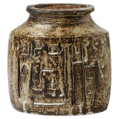 Keramikvase von Jacques Pouchain und L' Atelier Dieulefit